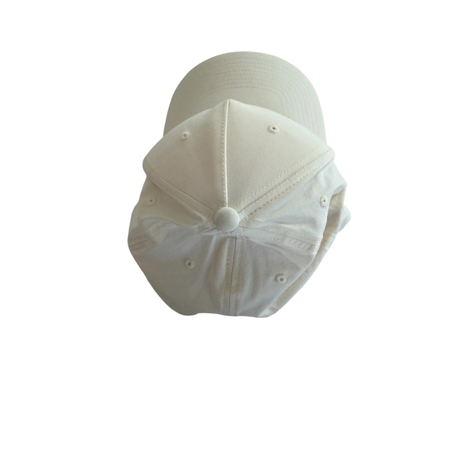 Asher Golf Flexfit 110 Snapback Hat Cream Off White Cross Logo 5 Panel Cap — image 3 of 4